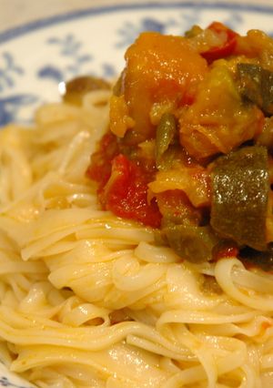冷製！ラタトゥーユde稲庭うどん-レシピのメイン写真