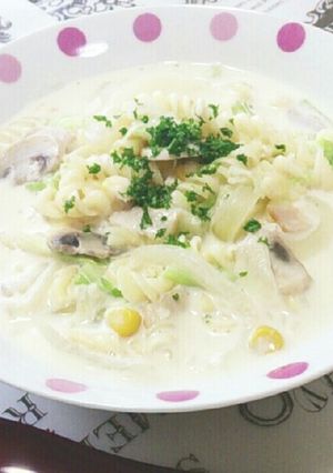 野菜たっぷり ＊ミルクスープスパ＊-レシピのメイン写真
