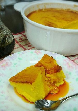 ほろ苦キャラメルソースのかぼちゃプリン-レシピのメイン写真
