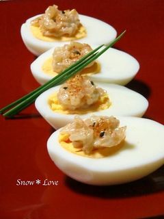 ゆで卵の美味しい食べ方☆オニオンマヨ-レシピのメイン写真
