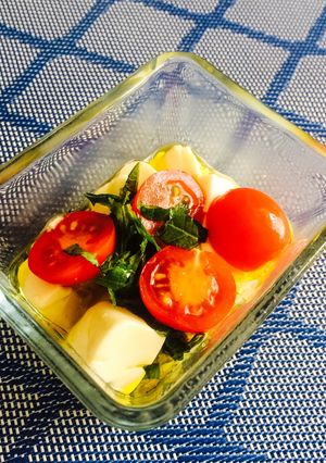 ✨さっぱり✨トマトと大葉の豆腐入りマリネ-レシピのメイン写真
