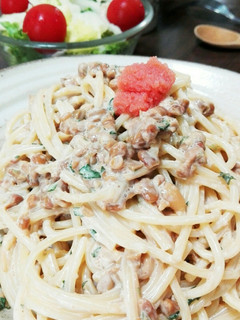 まろやかねばねば!!納豆マヨパスタ♥-レシピのメイン写真
