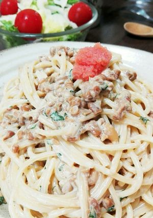 まろやかねばねば!!納豆マヨパスタ♥-レシピのメイン写真