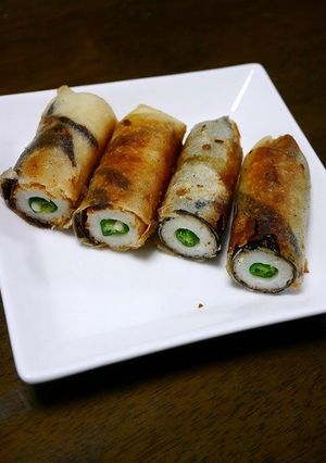 簡単！オクラ竹輪の焼き春巻き-レシピのメイン写真
