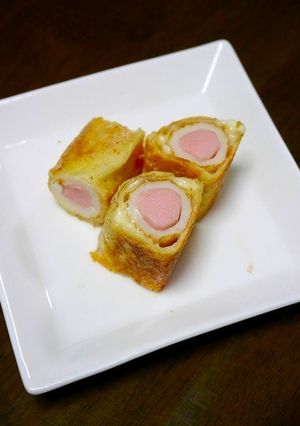 簡単！竹輪の焼きチーズ春巻き-レシピのメイン写真