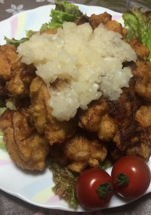 俺流！鶏もも唐揚げのおろしレモン酢掛け-レシピのメイン写真