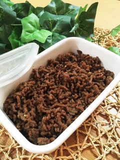 ひき肉で作る!簡単!焼肉ふりかけ♪-レシピのメイン写真