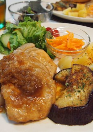 豚肉のバルサミコソテー＊焼き茄子添え＊-レシピのメイン写真