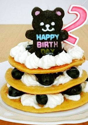 子悪魔２歳の誕生日ケーキ-レシピのメイン写真