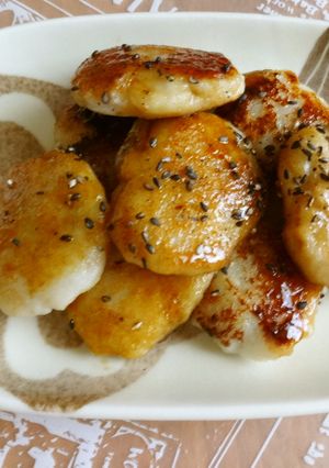 里芋もちの甘辛焼き-レシピのメイン写真