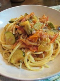 ツナと夏野菜たっぷりの冷製パスタ-レシピのメイン写真