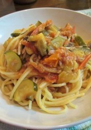ツナと夏野菜たっぷりの冷製パスタ-レシピのメイン写真