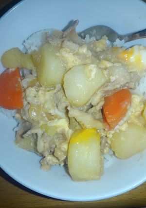 肉じゃが丼､リメイク料理。-レシピのメイン写真