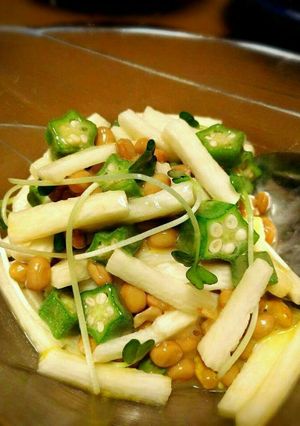 納豆オクラ山芋ネバネバ和え-レシピのメイン写真