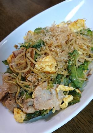 夏バテ予防!大磯屋ゴーヤチャンプル焼そば-レシピのメイン写真