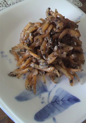 圧力鍋でちりめんじゃこの佃煮　ごま　生姜-レシピのメイン写真