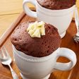 ココアとホワイトチョコのマグカップケーキ