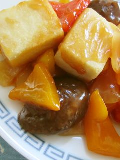 高野豆腐を使って簡単酢豚風♪-レシピのメイン写真