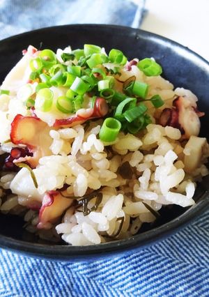 【昆布屋レシピ】ダシいらずの簡単たこ飯-レシピのメイン写真