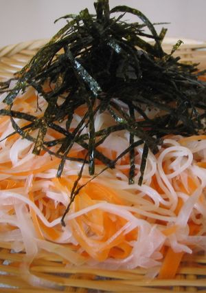 紅白そうめんとねぎこしょう麺つゆ-レシピのメイン写真