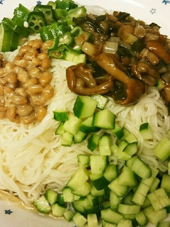 ネバネバそうめん-レシピのメイン写真