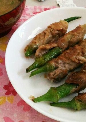 オクラの肉巻き-レシピのメイン写真