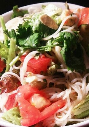 トスサラdeパクチー素麺サラダ★★★-レシピのメイン写真