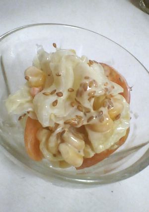 三色野菜の味噌マヨ和え-レシピのメイン写真