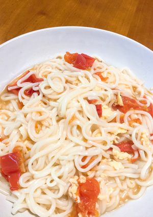ガーリック卵とじイタリアンそうめん-レシピのメイン写真