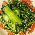 ごま油香るトマトときゅうりの塩だれサラダ