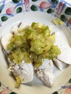 ささみのネギみじん和え☆おつまみ-レシピのメイン写真