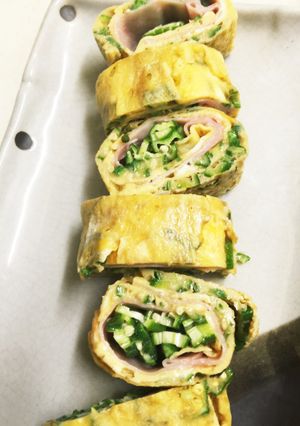 冷やして食べてねオクラのネバネバ卵焼き-レシピのメイン写真