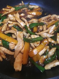 鶏むね肉の青椒肉絲風-レシピのメイン写真