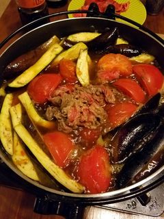 リコピンたっぷりのトマトと茄子のすき焼き-レシピのメイン写真