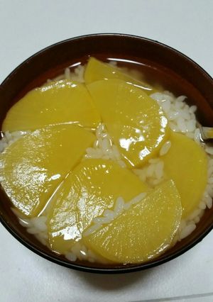 冷たいたくあん茶漬け-レシピのメイン写真