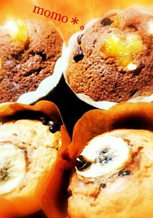 チョコとオレンジのココアマフィン-レシピのメイン写真