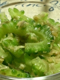 ゴーヤとミョウガの漬物-レシピのメイン写真