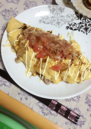 トマト乗せとん平焼き-レシピのメイン写真