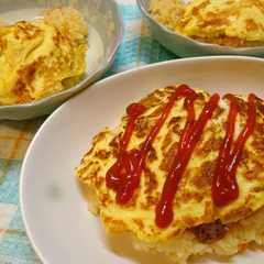 รูปของ 簡単美味しい♪炊飯器deオムライス！
