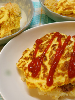 簡単美味しい♪炊飯器deオムライス!-レシピのメイン写真