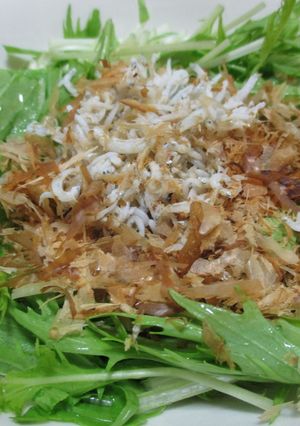 水菜さっぱりポン酢サラダ【JAほこた】-レシピのメイン写真