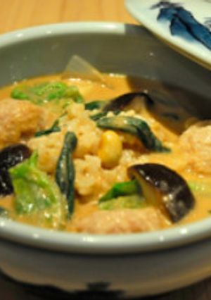 【食育】肉団子の胡麻坦々風スープご飯-レシピのメイン写真