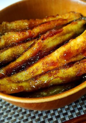 土用の丑の日♡鰻のタレで作る茄子の蒲焼き-レシピのメイン写真
