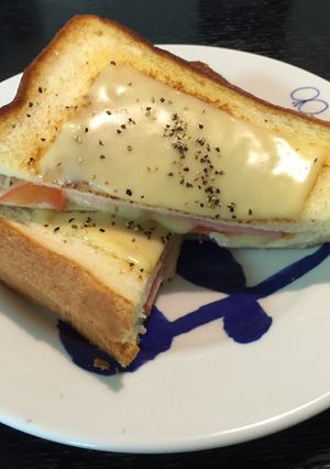 トマト入りハムチーズトースト-レシピのメイン写真