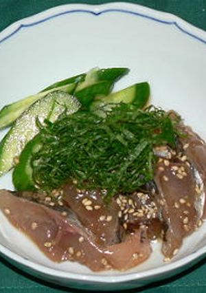 胡麻鯖をイメージしての「胡麻鯵」-レシピのメイン写真