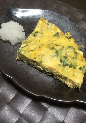 フライパン１つでゴーヤとツナでキッシュ風-レシピのメイン写真