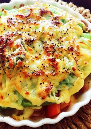 トマトとアスパラのチーズ焼き-レシピのメイン写真