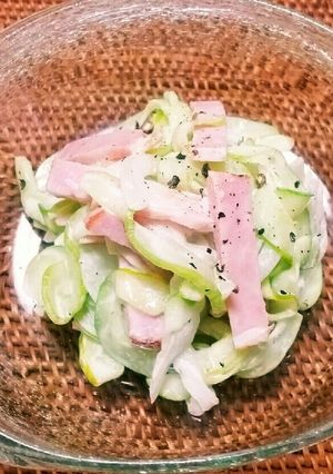 超簡単☆白うりとハムのコールスロー-レシピのメイン写真