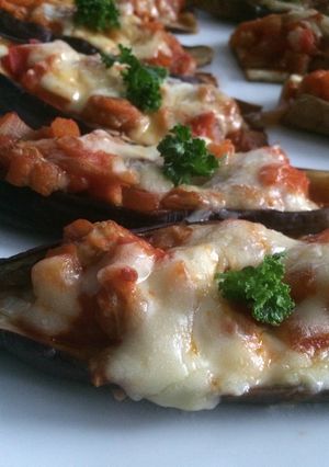 ナスのサルサソースでチーズ焼き-レシピのメイン写真
