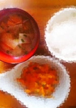 低体温改善朝のお味噌汁-レシピのメイン写真